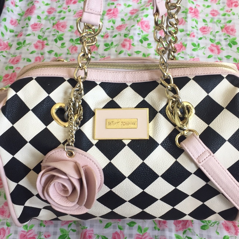 Betsey Johnson Checkered Purse